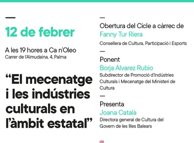 La Conselleria de Cultura presenta el Cicle “Converses entorn de les Indústries Culturals i Creatives”
